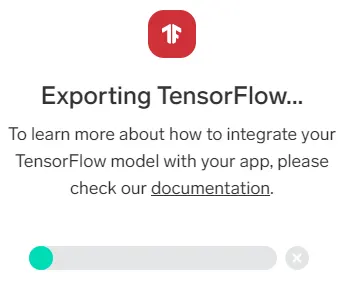 Exporting as TensorFlow dialogue